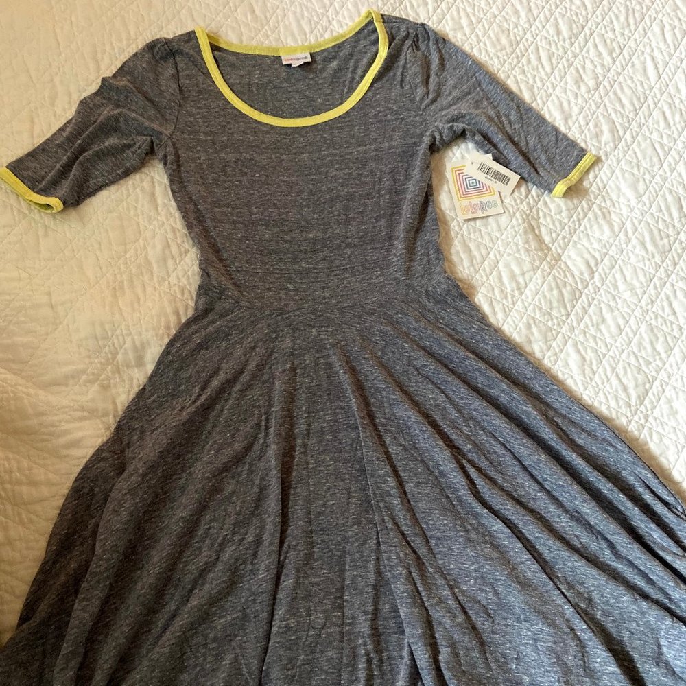 LULAROE || nicole gray dress